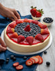 Torta de Queso con Frutos Rojos Saludable